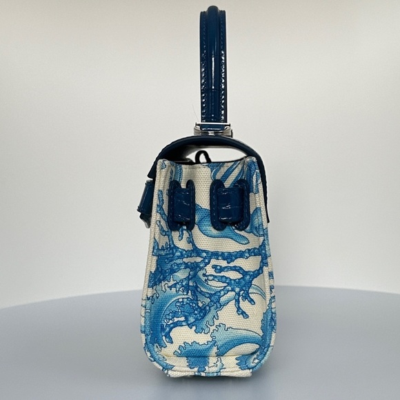 Versace Blue and Cream Mini Bag authentic 100%​​ - Picture 4 of 15